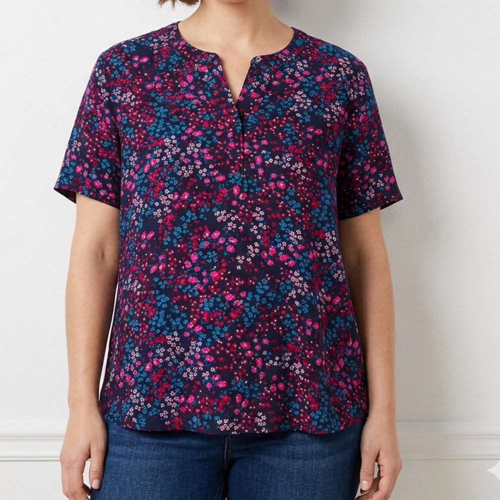 Croft & Barrow Multicolor Floral Blouse